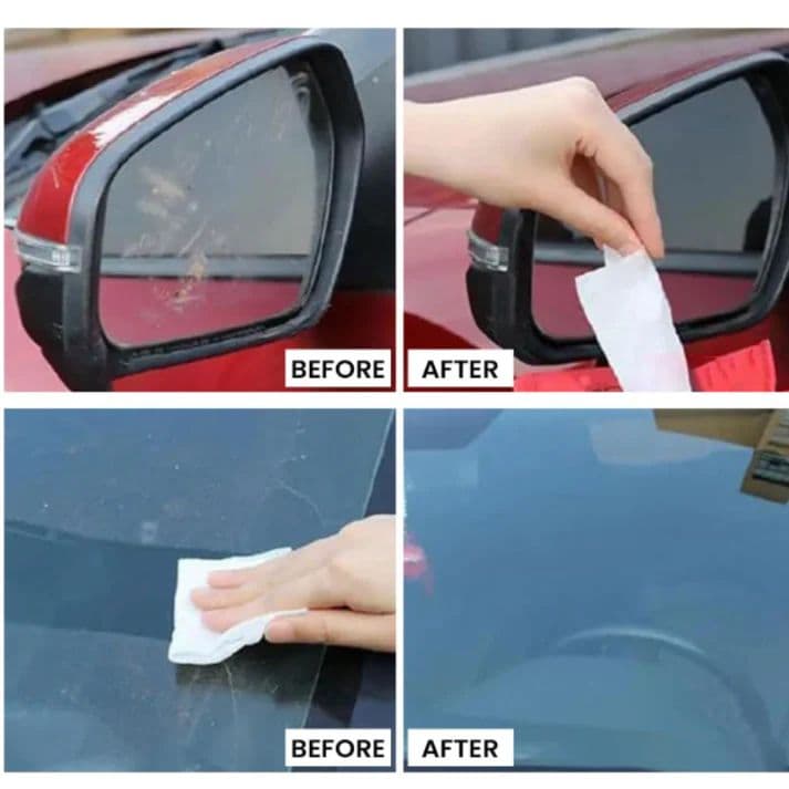 Glass Oil Film Wet Wipes – Car Windshield Cleaning Wipes for Oil Film Removal & Clear Visibility (Pack of 1)