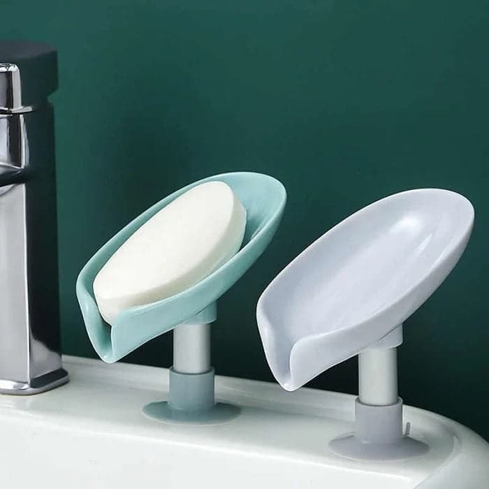 Suction Drain Soap Tray – Wall Mounted Soap Holder with Suction Cup for Bathroom, Kitchen & Wash Basin(Random color)