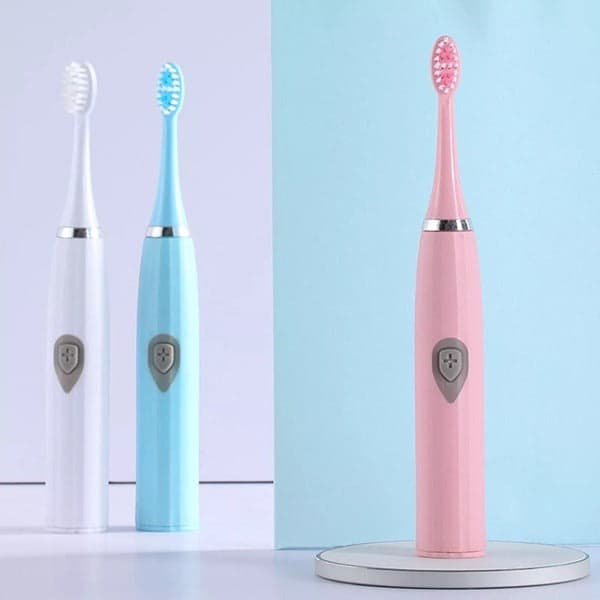 Rechargeable Electric Toothbrush with 3 Brush Heads – Powerful & Gentle Daily Oral Care (Random color-Set of 1)