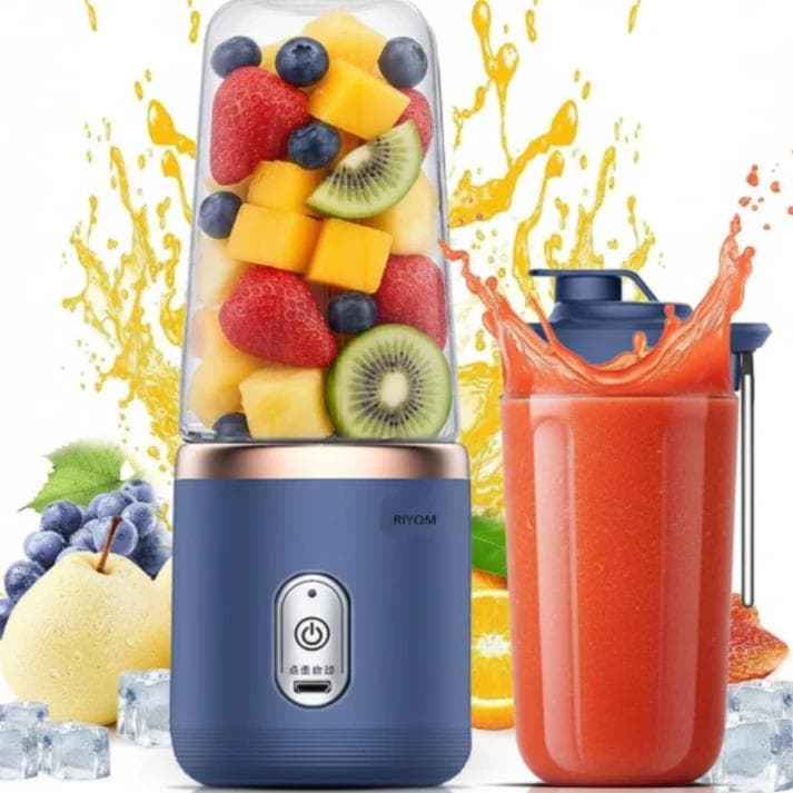 USB Rechargeable Portable Blender & Fruit Mixer – Mini Juicer for Smoothies, Shakes & Fresh Juices (Random color)